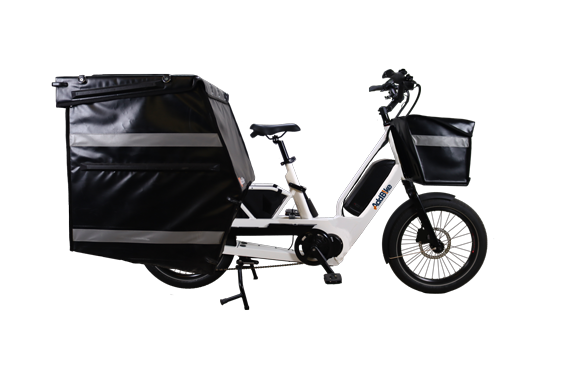 Vélo cargo électrique compact