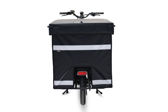 Zoom box arrière vélo cargo